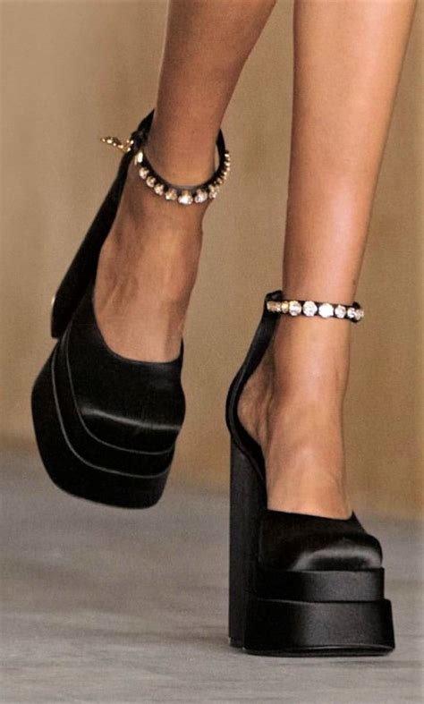 versace heels amazon|Versace chunky heels.